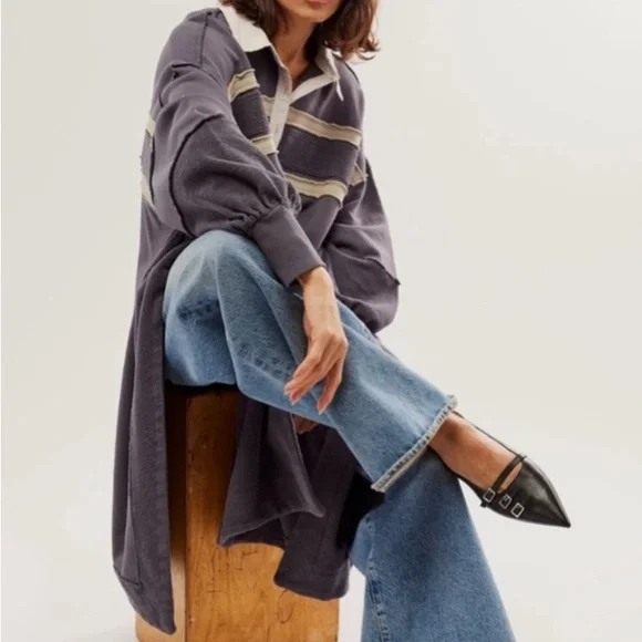 Free People sweatshirt dress/ tunic - Picture 2 of 11